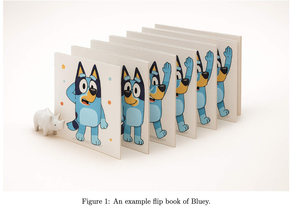 An example flip book of Bluey.